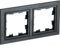 Рамка 2-м BRITE РУ-2-БрЧ черн. IEK BR-M22-K02