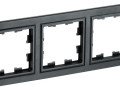 Рамка 3-м BRITE РУ-3-БрЧ черн. IEK BR-M32-K02