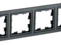 Рамка 4-м BRITE РУ-4-БрЧ черн. IEK BR-M42-K02