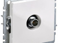 Розетка телевизионная оконечная TV СП Brite РТВ11-0-БрБ механизм бел. IEK BR-A10-O-K01