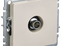 Розетка телевизионная оконечная TV СП Brite РТВ11-0-БрКр механизм беж. IEK BR-A10-O-K10