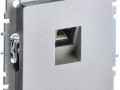Розетка компьютерная СП RJ45 кат.5E BRITE РК10-БрА механизм алюм. IEK BR-K10-1-K47