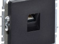 Розетка компьютерная СП RJ45 кат.5E BRITE РК10-БрЧ механизм черн. IEK BR-K10-1-K02