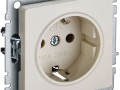 Розетка BRITE РС14-1-0-БрКр 16А с заземл. защ. шторки механизм беж. IEK BR-R14-16-K10