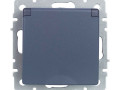 Розетка BRITE РСбш10-3-БрМ 16А IP20 с заземл. защ. шторки с крышкой механизм маренго IEK BR-R16-16-K35