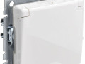 Розетка BRITE РСбш10-3-44-БрБ 16А IP44 с заземл. защ. шторки с крышкой механизм бел. IEK BR-R16-16-44-K01