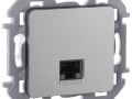 Розетка компьютерная СП Inspiria RJ45 кат.5E UTP IP20 алюм. IEK 673827