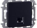 Розетка компьютерная СП Inspiria RJ45 кат.5E UTP IP20 антрацит IEK 673828