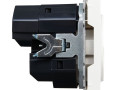 Розетка BRITE РЮш10-2-БрБ 16А с USB A+A 3.1А с заземл. защ. шторки механизм бел. IEK BR-R14-16-U21-D31-K01