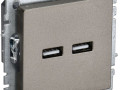 Розетка BRITE USB A+A 3.1А РЮ10-1-БрШ механизм шампань IEK BR-U21-D31-K37