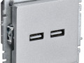Розетка BRITE USB A+A 3.1А РЮ10-1-БрА механизм алюм. IEK BR-U21-D31-K47