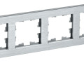 Рамка 4-м BRITE РУ-4-1-БрА металл алюм. IEK BR-M42-M-K47
