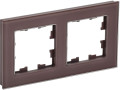 Рамка 2-м BRITE РУ-2-2-БрТБ стекло темн. бронза IEK BR-M22-G-K45