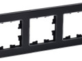 Рамка 3-м BRITE РУ-3-2-БрЧ стекло черн. IEK BR-M32-G-K02