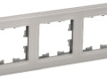 Рамка 3-м BRITE РУ-3-2-БрД стекло дым. IEK BR-M32-G-K30