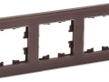 Рамка 3-м BRITE РУ-3-2-БрТБ стекло темн. бронза IEK BR-M32-G-K45
