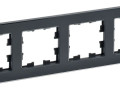 Рамка 4-м BRITE РУ-4-2-БрЧ стекло черн. IEK BR-M42-G-K02