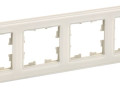 Рамка 4-м BRITE РУ-4-2-БрВа стекло ванильн. IEK BR-M42-G-K10