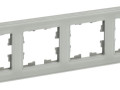 Рамка 4-м BRITE РУ-4-2-БрД стекло дым. IEK BR-M42-G-K30