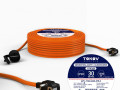 Удлинитель-шнур 1х30м с заземл. 6А IP20 3х0.75 TOKOV ELECTRIC TKE-SS30-075-Z