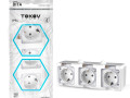Розетка 3-м ОП Dita 16А IP54 250В с заземл. с прозр. крышкой бел.TOKOV ELECTRIC TKL-DT-R3Z-C01T-IP54