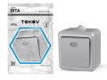 Выключатель 1-кл. ОП Dita IP54 10А 250В с индикацией сер. TOKOV ELECTRIC TKL-DT-V1I-C06-IP54