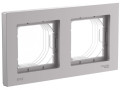 Рамка 2-м AtlasDesign Aqua IP44 алюм. SE ATN440302