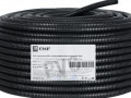 Труба гофрированная ПВХ d20мм с протяжкой черн. (уп.100м) Plast EKF tg-z-20-100-black