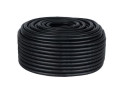 Труба гофрированная ПВХ d25мм с протяжкой черн. (уп.50м) Plast EKF tg-z-25-50-black