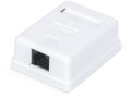Розетка компьютерная 1-м ОП WR-WS-8P8C-C5E-1 RJ45 кат.5E неэкранир. Dual IDC бел. WRline 505215