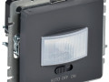 Датчик движения BRITE ДС10-1-БрГ механизм графит IEK BR-MS10-N-150-05-K53