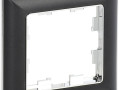 Рамка 1-м BRITE РУ-1-Бр хром/черн. IEK BR-M12-12-2-K23