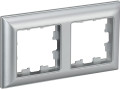 Рамка 2-м BRITE РУ-2-Бр алюм./алюм. IEK BR-M22-12-K47