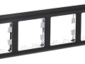 Рамка 4-м BRITE РУ-4-Бр хром/черн. IEK BR-M42-12-2-K23