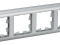 Рамка 4-м BRITE РУ-4-Бр алюм./алюм. IEK BR-M42-12-K47