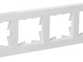 Рамка 4-м BRITE РУ-4-Бр бел. рифленый IEK BR-M42-51-K01