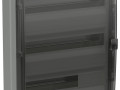 Корпус КМПн-54 TEKFOR IP65 черн. прозр. дверь пластик. IEK TF5-KP72-N-54-65-K03-K02