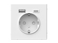 Розетка ArtGallery 16А с 2-мя заряд. устройствами USB A+C 5В/2.4А/3А 2х5В/1.5А механизм бел. SE GAL000132