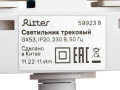 Светильник трековый ARTLINE поворотный шар 82х82х30мм GX53 230В алюм. 4кв.м бел. Ritter 59923 8