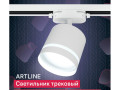 Светильник трековый ARTLINE поворотный 85х85х80мм GX53 230В алюм./пластик. 4кв.м бел Ritter 59865 1
