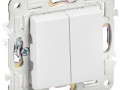 Выключатель проходной 2-кл. SKANDY 10А SK-V05W арктич. бел. IEK SK-V22-0-10-K01