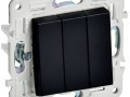 Выключатель 3-кл. SKANDY 10А SK-V11Bl черн. IEK SK-V30-0-10-K02