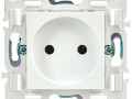 Розетка SKANDY 10А без заземл. без защ. шторок SK-R02W арктич. бел. IEK SK-R10-10-K01