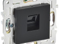 Розетка компьютерная RJ45 кат.5E SKANDY SK-K01Bl черн. IEK SK-K10-1-K02