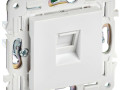 Розетка компьютерная RJ45 кат.5E SKANDY SK-K01W арктич. бел. IEK SK-K10-1-K01