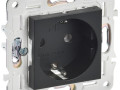Розетка SKANDY 16А с заземл. без защ. шторок SK-R05Bl черн. IEK SK-R11-16-K02