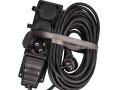 Удлинитель на каучуковой колодке 3х10м 16А IP44 250В 4кВт каучук КГ 3х2.5 черн. УХз16 Россия КОСМОС YKsm10m-3g(16A)KG-B