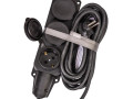 Удлинитель на каучуковой колодке 3х5м 16А IP44 250В 4кВт каучук КГ 3х2.5 черн. УХз16 Россия КОСМОС YKsm5m-3g(16A)KG-B