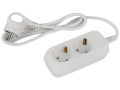 Удлинитель 2х1.5м с заземл. 10А IP20 GREEN LINE UDL-10-215-E ПВС 3х0.75 Эра Б0064978