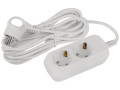 Удлинитель 2х5м с заземл. 10А IP20 GREEN LINE UDL-10-250-E ПВС 3х0.75 Эра Б0065074